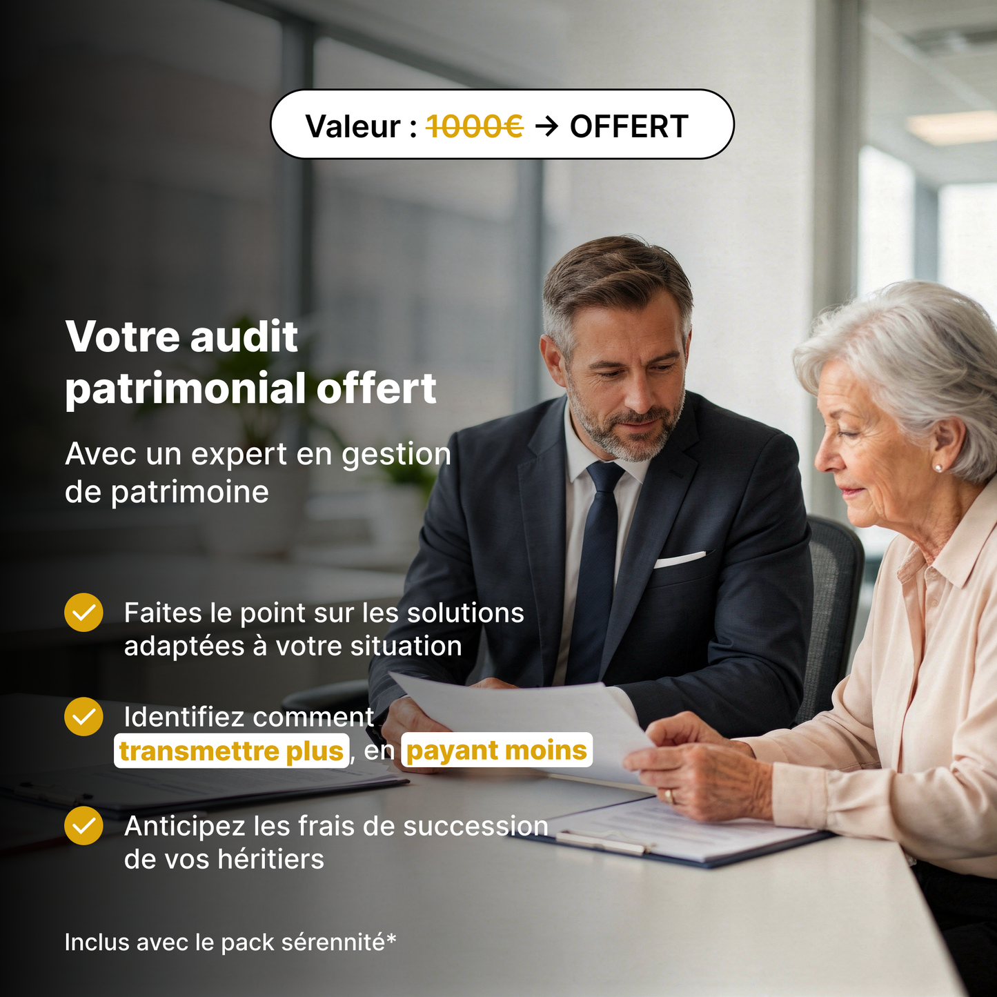 Nos packs de succession